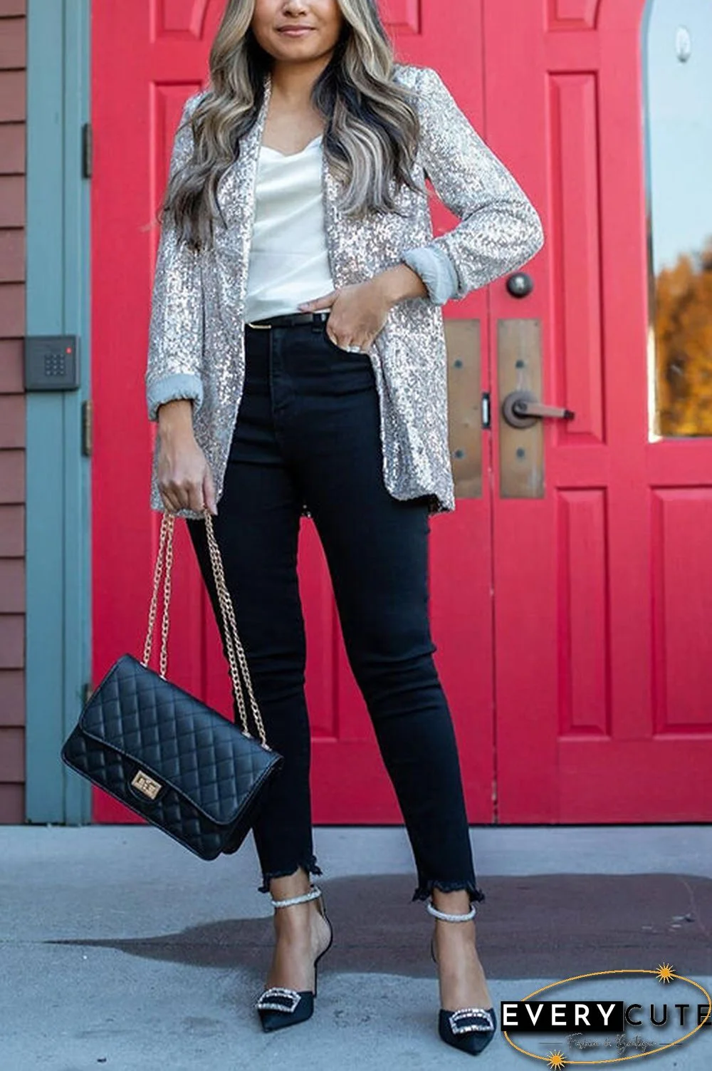 Break The Bank Sequin Blazer