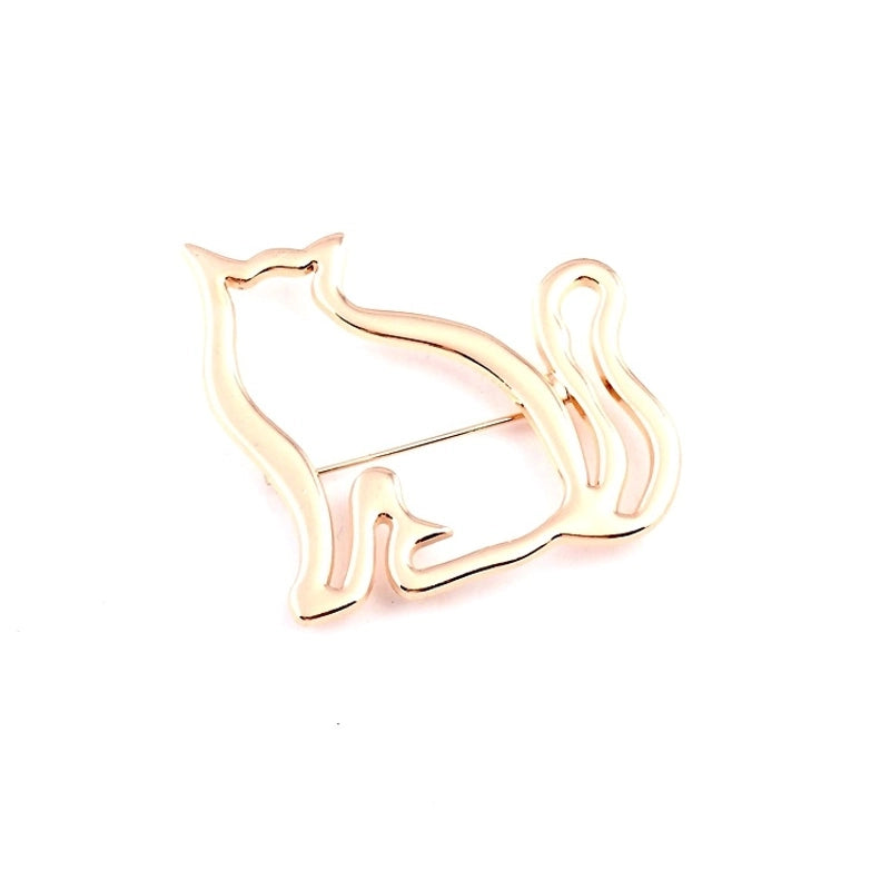 Sweet Pin Cat Alloy Plating Women’S Brooches