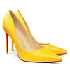 100mm Heels Red Bottoms Classic Party Daily Wedding Pumps Patent Stilettos Shoes