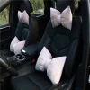 Green Velvet Plush Car Cushion Ice Silk Seat Cover Cushion