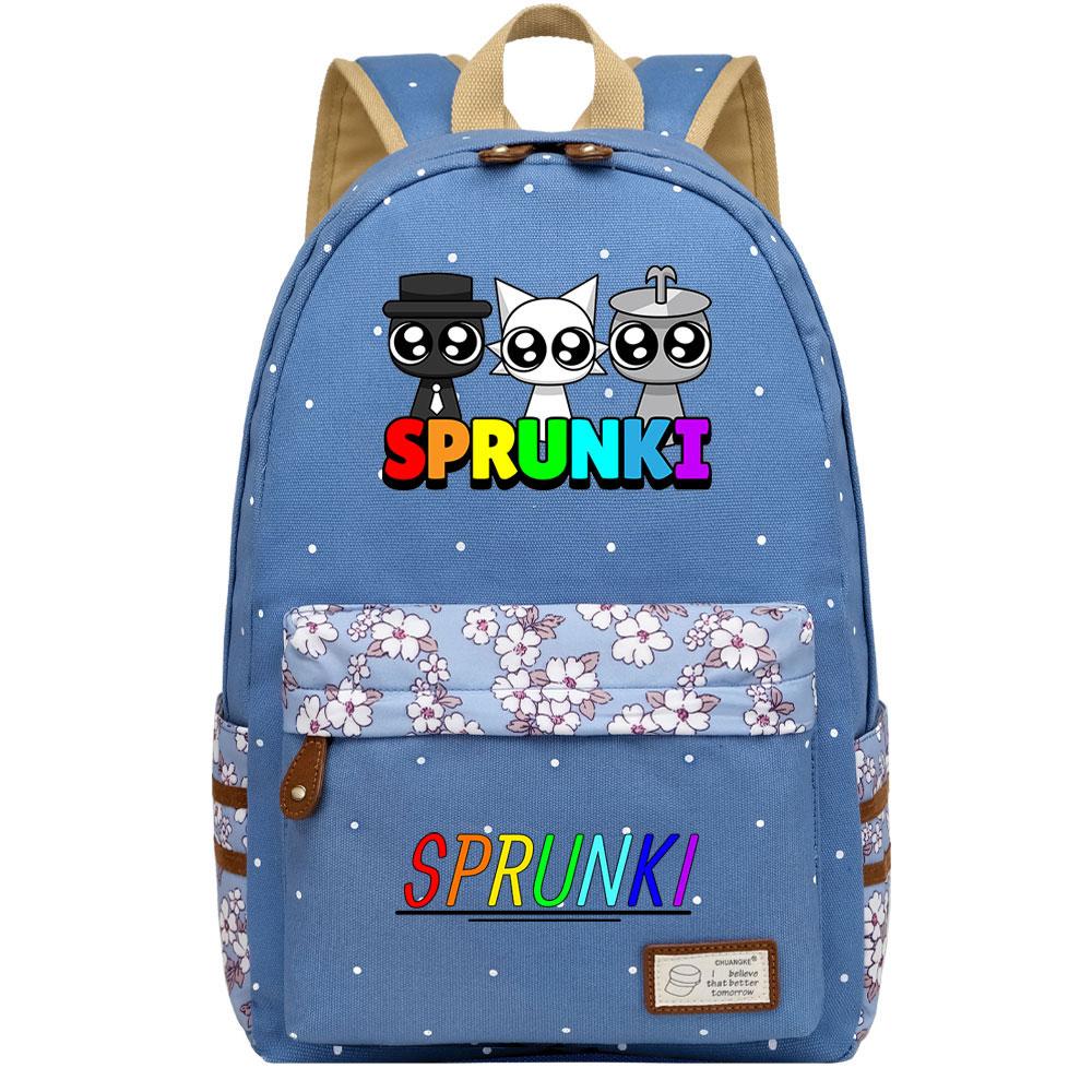Mayoulove Sprunki Backpack Lightweight Design with Multiple Pockets for School and Travel-Mayoulove