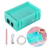 (US Local)Diamond Aid Tool Portable USB Vacuum Diamond Painting Pen Kit for DIY (Green)