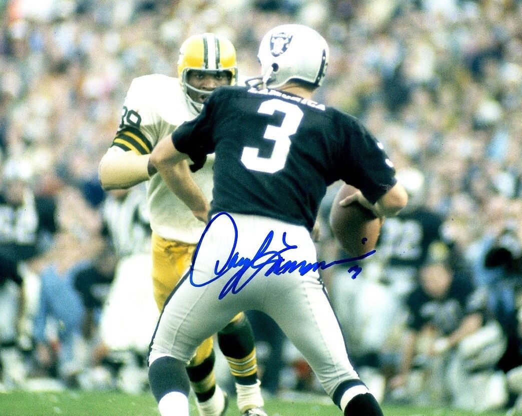 Autographed DARYLE LAMONICA Oakland Raiders 8x10 Photo Poster painting w/COA