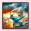 Blackjack Sailing-11CT Stamped Cross Stitch 40*40cm/15.75*15.75in