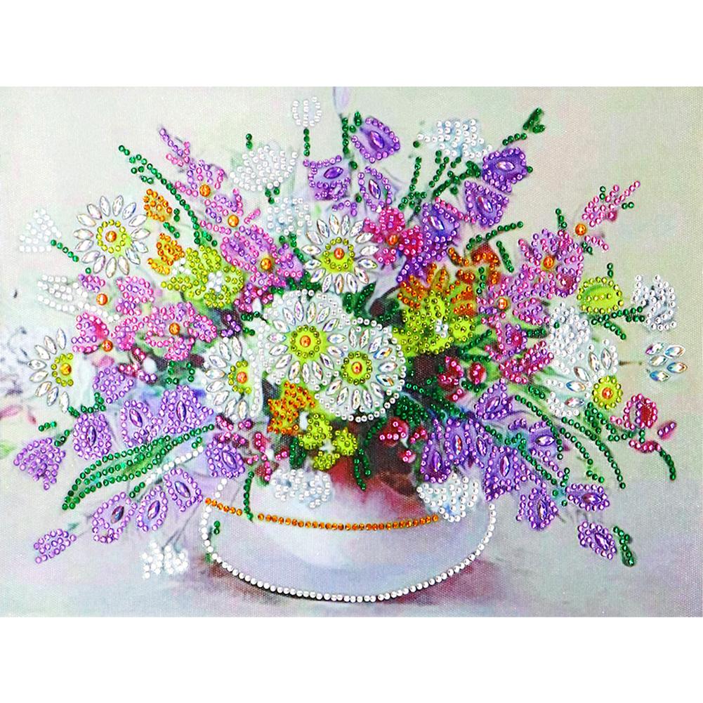 

30*40CM - Flower - Special-Shaped Drill Diamond Painting, 501 Original