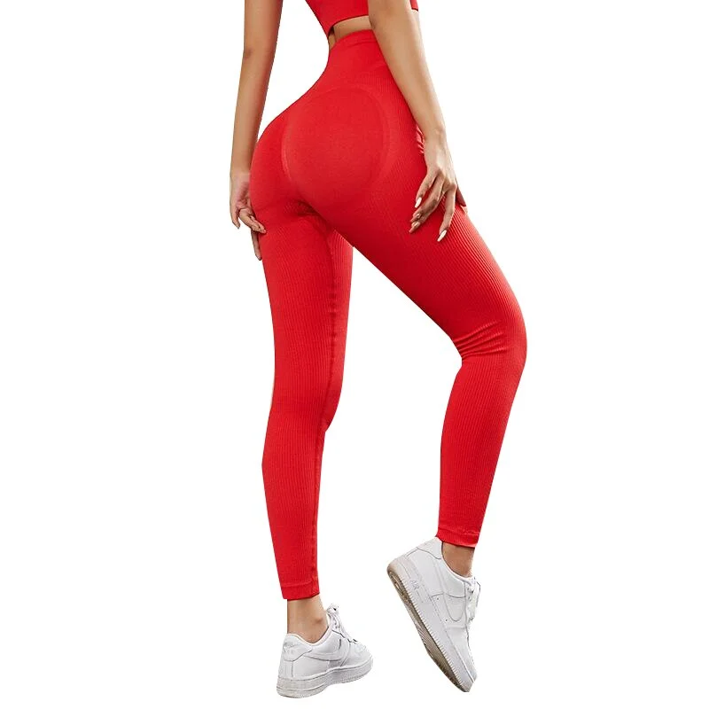 Uveng Normov Seamless Yoga Pants High Waist Sports Leggings Gym Workout