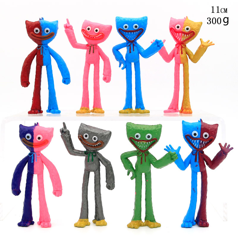 Huggy Wuggy Playtime Monster Action Figures Horror 8 pieces Kid Cartoon ...