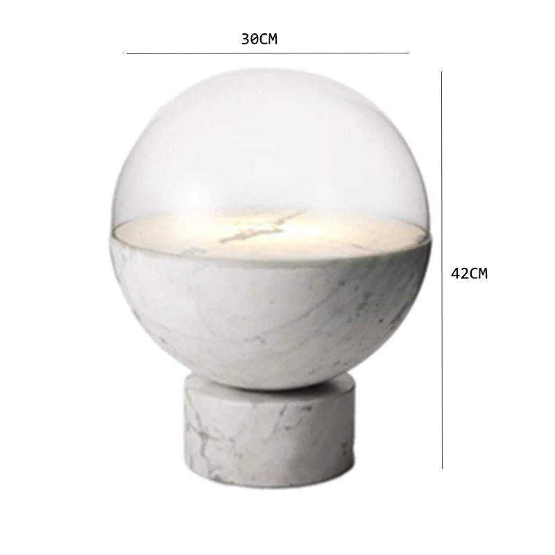 Novel Creative LED Glass Ball Table Lights Lighting Nordic Indoor Creative Decor Living Room Lamp Bedroom Bedside Light Fixtures