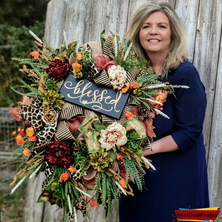 Fall Cheetah Wreath-Year Round Wreath