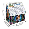 DIY Diamond Painting Special Shape Desktop Cabin Calendar Organizer Box Kit(Owl)