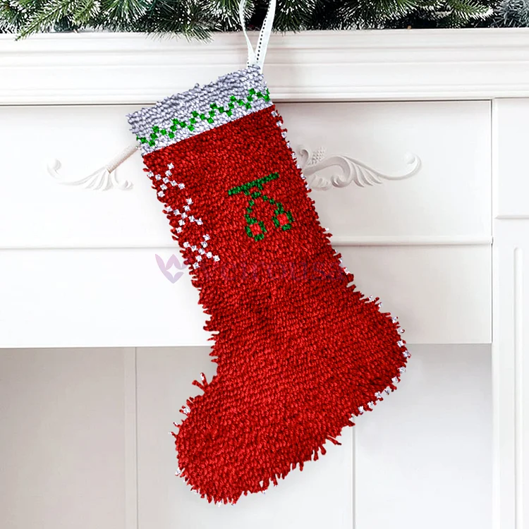 Fruit Christmas Stocking DIY Latch Hook Kits for Beginners