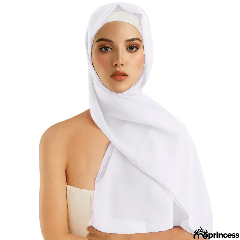 Women's Polyester Head Wrap Quick-Dry Solid Pattern Trendy Scarves