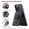 Magsafe Magnetic Anti-Lost Card Holder Leather Mobile Phone Case Card Holder Desktop Stand Foldable Stand