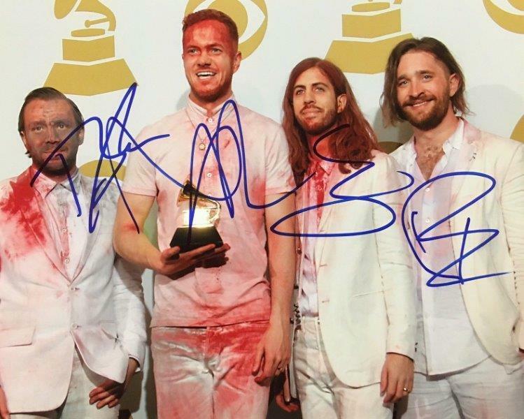 REPRINT - IMAGINE DRAGONS Autographed Signed 8 x 10 Photo Poster painting Poster