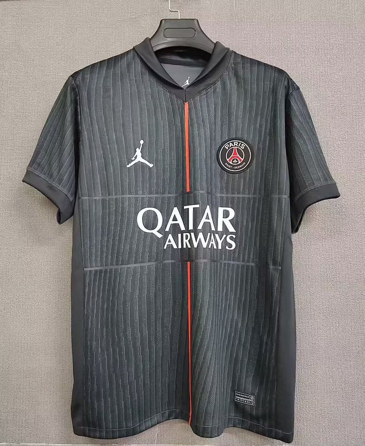 2025-26 Paris Saint-Germain Three Away Jersey Black - Fan Edition