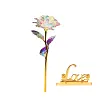 Cadeau color&eacute; de fleur de cristal de rose de galaxie pour la f&ecirc;te des m&egrave;res- pour la f&ecirc;te des m&egrave;res