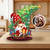 Photo Xmas Tree Gift DIY 2D Flat Wooden Desktop Diamond Art Kit