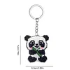 Bead Embroidery - Bamboo Panda Beaded Counted Cross Stitch Keyring