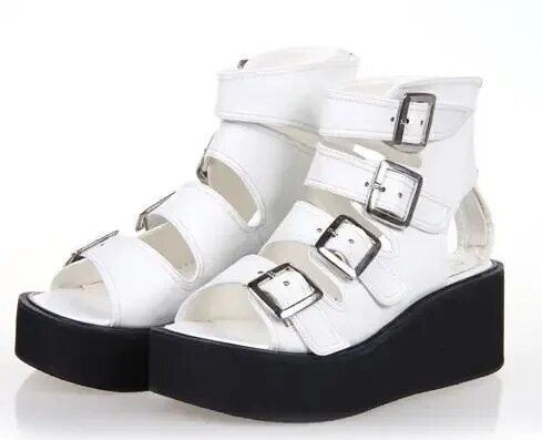 VCshoes Mori Girl Lolita Shoes Woman Cosplay Punk Shoes Lady High Heels Wedges Pumps Women Dress Party Sandals