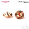 Han's High Speed Laser Nozzles SP Single Layer Dia.28mm H15 M11 for Precitec Hans Fiber Cutting Machine Head Parts AAA Copper