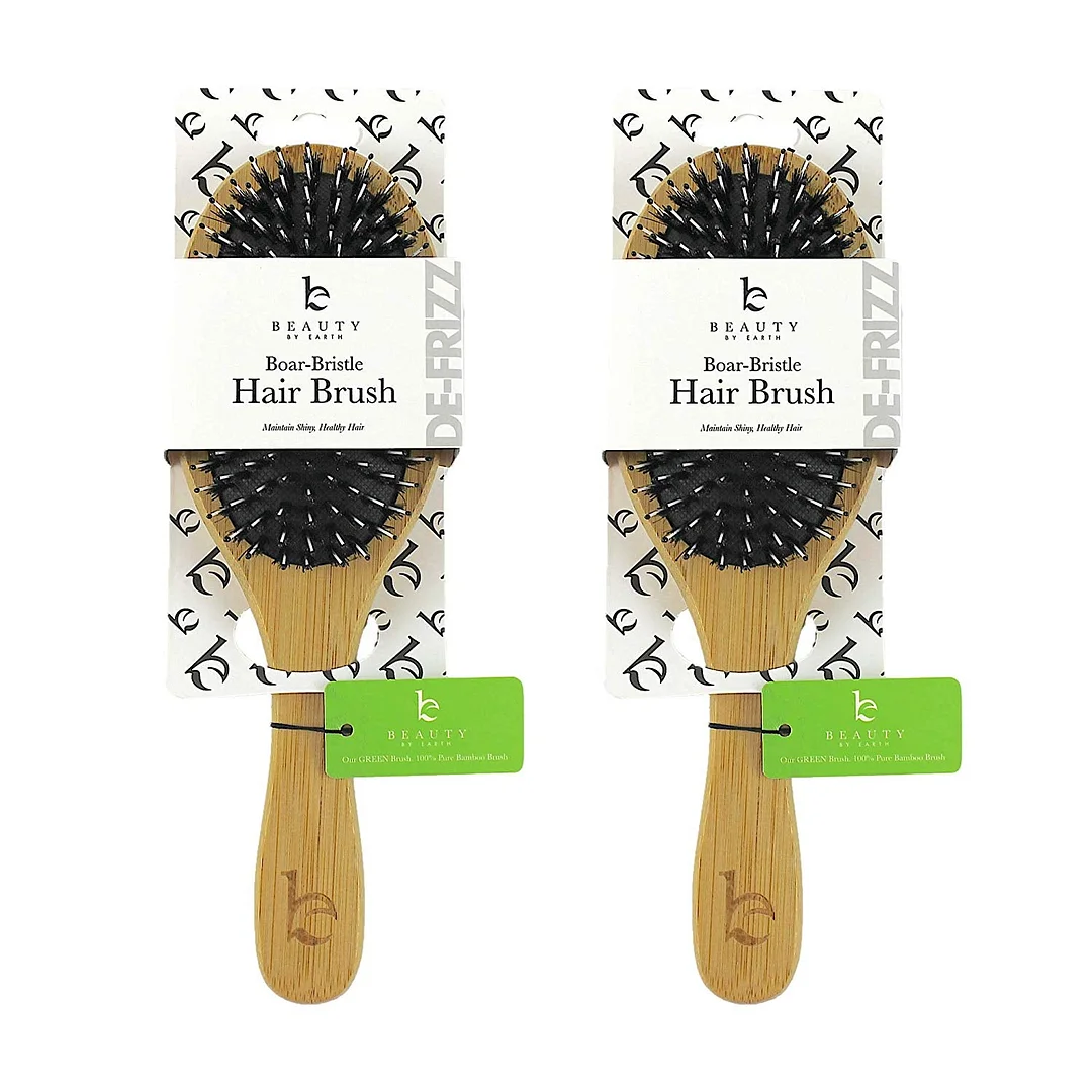 Hair Brush, Boar Bristle Brush, Wooden Hair Brush, Curly Hair Brush, Bamboo Hair Brush Kids