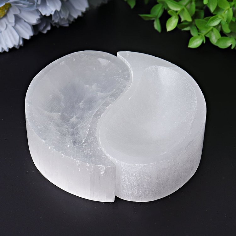 3.9" Selenite Bowl Bulk Crystal