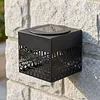Iron Hollowed-out Solar Lantern Light Waterproof Solar-powered Atmosphere Lights Dustproof Decorative Mandalas Light for Courtyard Garden Corridor Balcony