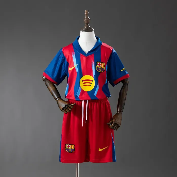 Kids Barcelona 25/26 Fourth Football Jersey
