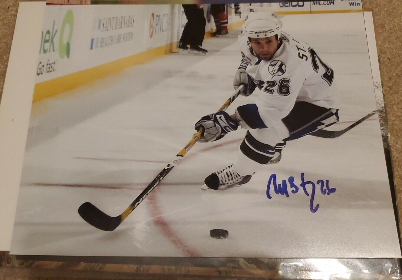 Martin St. Louis Tampa Bay Lightning HOF Hockey Signed Autographed 8x10 Photo Poster painting