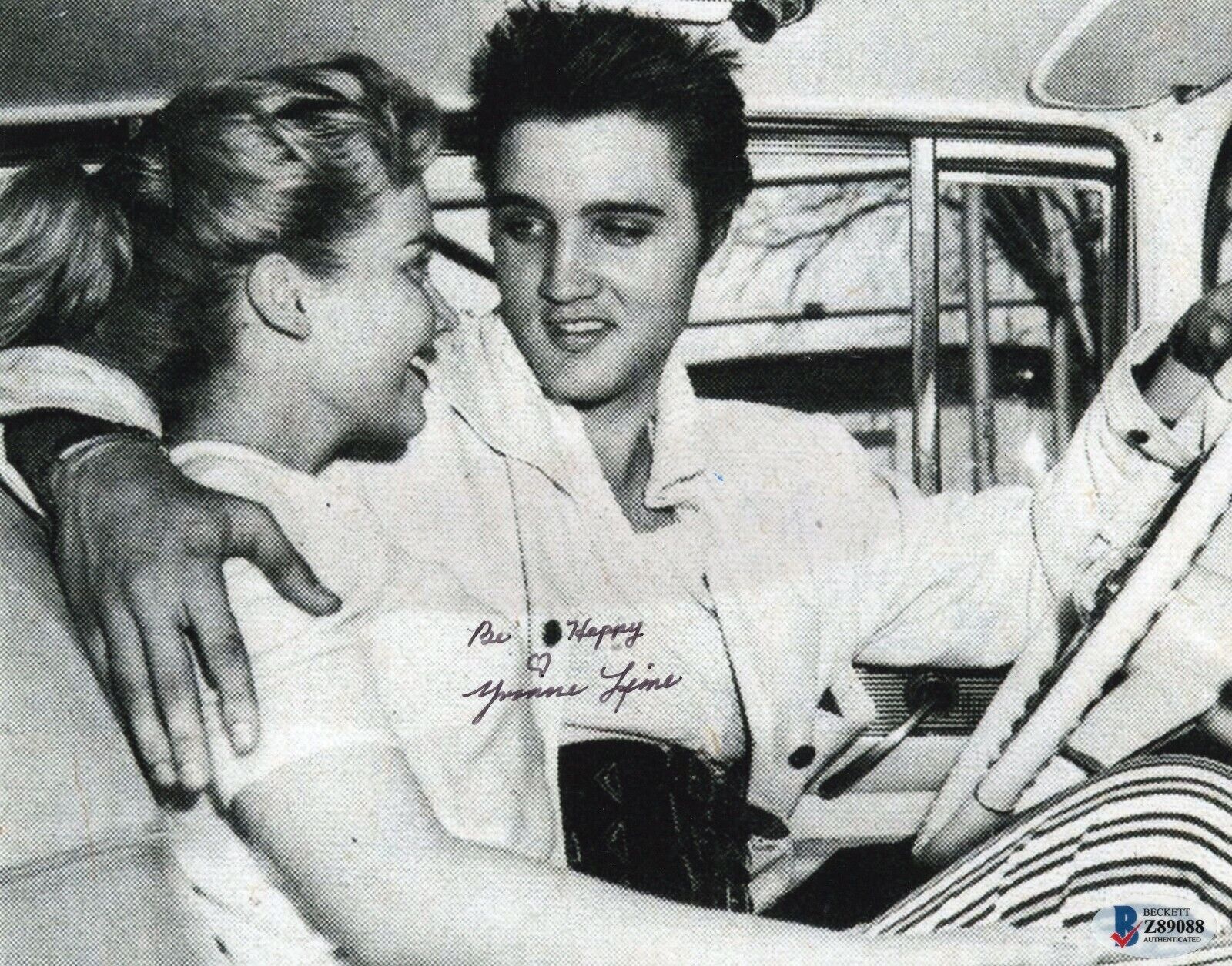 Yvonne Lime Loving You Actress Elvis Signed 8x10 Photo Poster painting w/Beckett COA Z89088