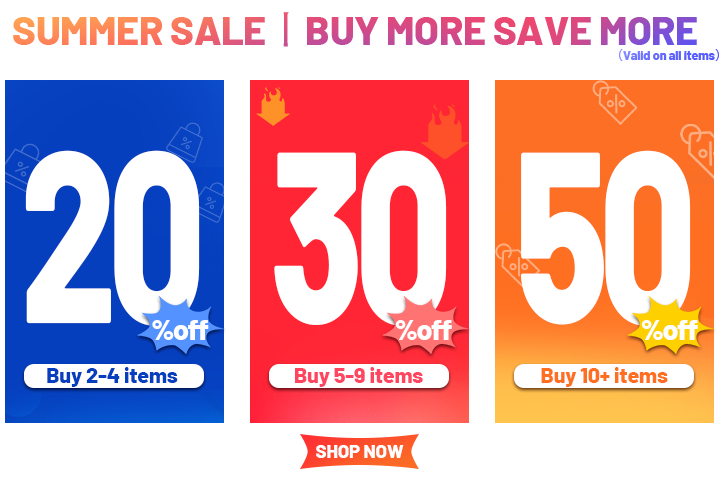 summer sale, up to 50% off,buy more save more