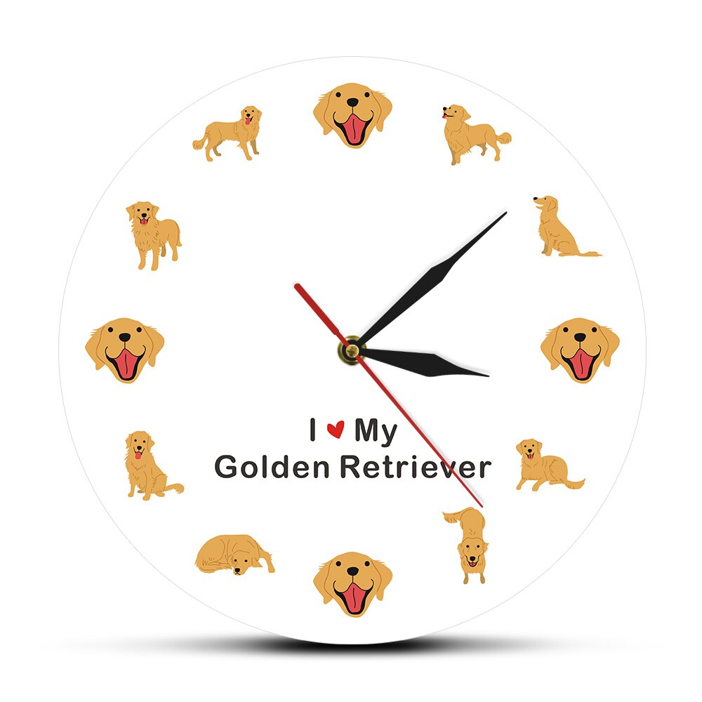 

Dog Breed - Frameless Acrylic Wall Clock, 501 Original