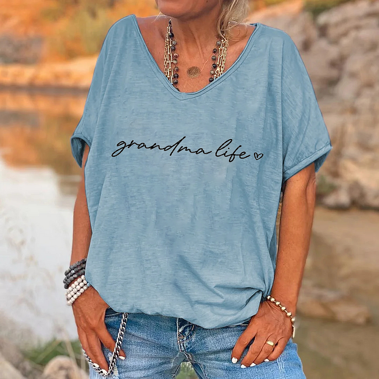 Grandma Life Grandma Heart Grandma Shirt socialshop