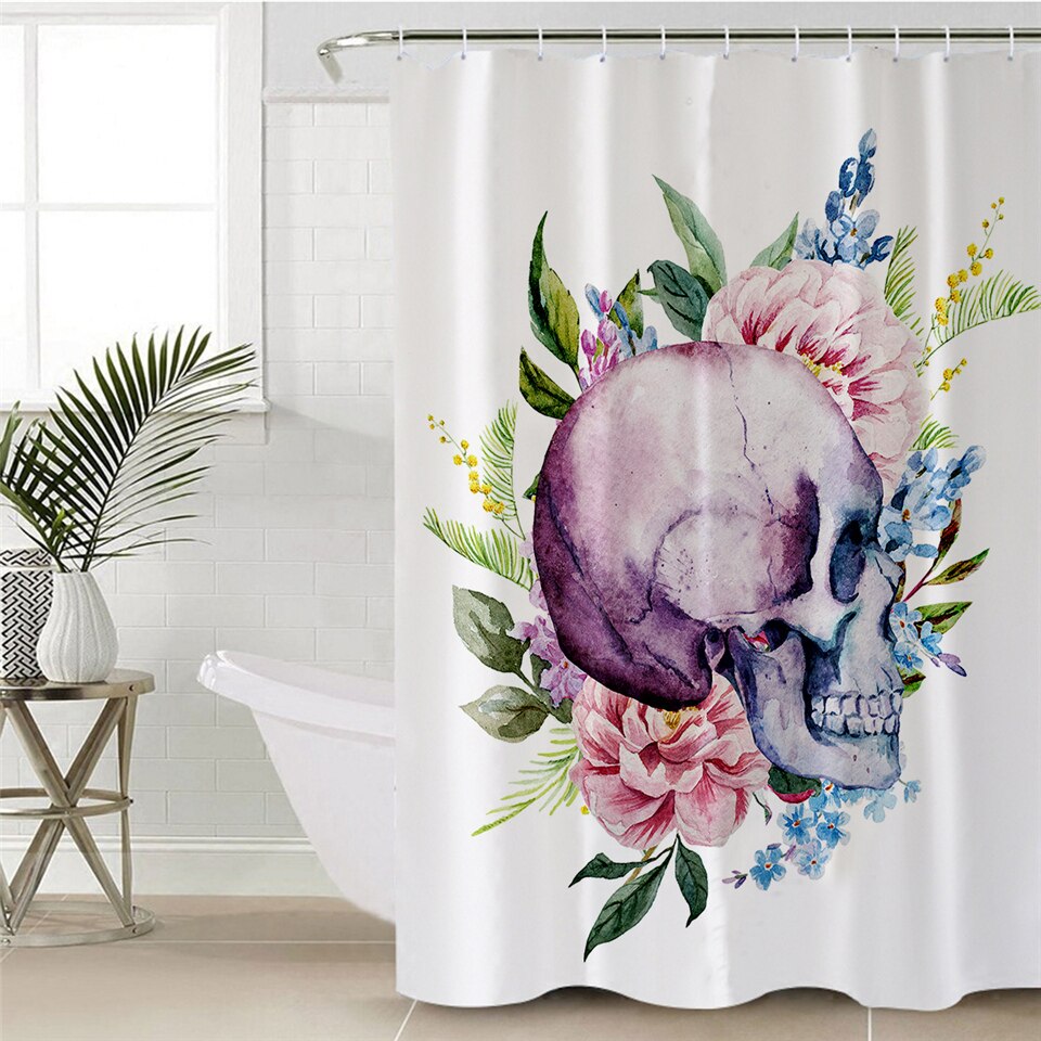 

Sugar Skull - Print Shower Curtain, 180*200cm, 501 Original