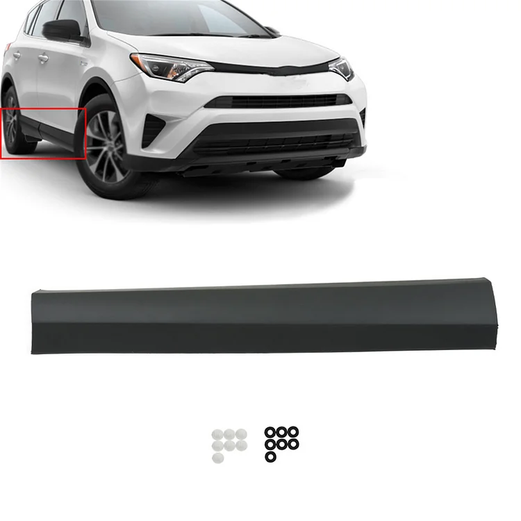 SEBLAFF Front Passenger Side Lower Door Molding Trim Panel Strip Replacement for 2016-2018 Rav4 75073-0R040 TO1305107