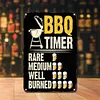 BBQ TIMER - Metal Tin Signs(8*12Inch/12*16Inch) - Bar