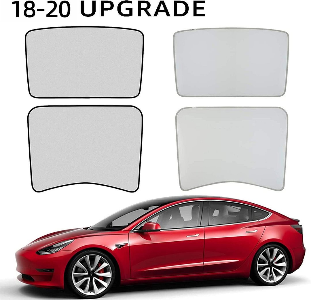 Glass Roof / Sunroof Sunshade for Model 3 Accessories (2017-2020)