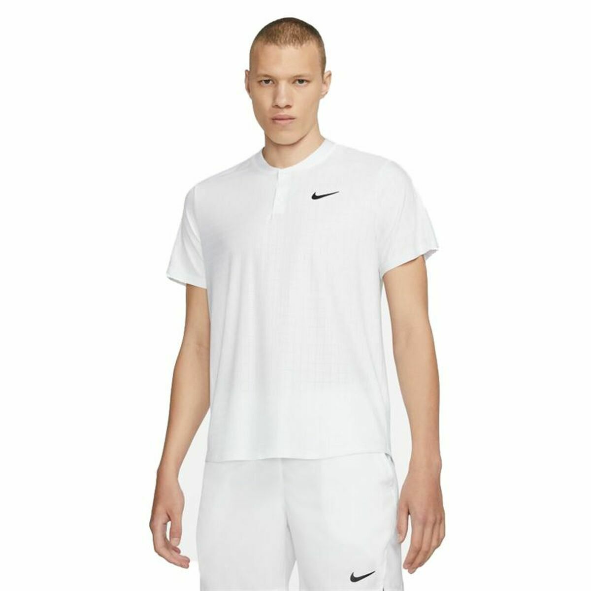 Men&rsquo;s Short Sleeve Polo Shirt Nike Court Dri-Fit Advantage White