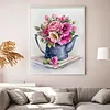 Water Bottle Flower Watercolor 11CT 3 Strands DIY Counted Cross Stitch Kits 15.75x19.69inch Needlework Embroidery Kit Cross Stitch Patterns Arts Craft Kits for Beginners Adults Home Decor tapestrymarket