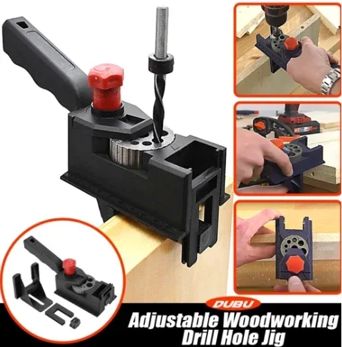 Adjustable Woodworking Drill Hole Jig | 168DEAL