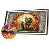 Diamond Painting-DIY Full Round Drill Stained Glass Art Warrior War Dog(40*70CM)