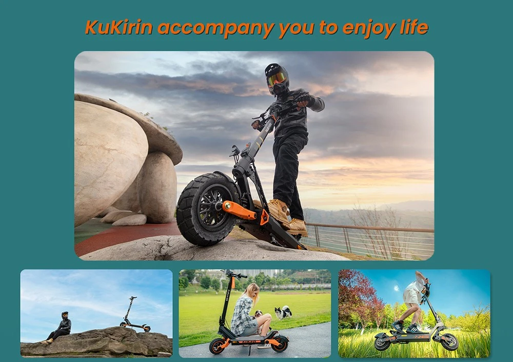 KuKirin G2 Pro (VMP) 电动滑板车,500W 电机,48V 15.6Ah 电池,9 英寸真空胎,最高时速 25 公里/小时,续航里程 65 公里,前后碟刹,弹簧减震