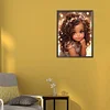 Fille Afro-Am&eacute;ricaine-Peinture Ronde au Diamant-30*40CM