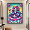 Halloween Skeleton-11CT Stamped Cross Stitch 50*65cm/19.69*25.59in(Big Size)