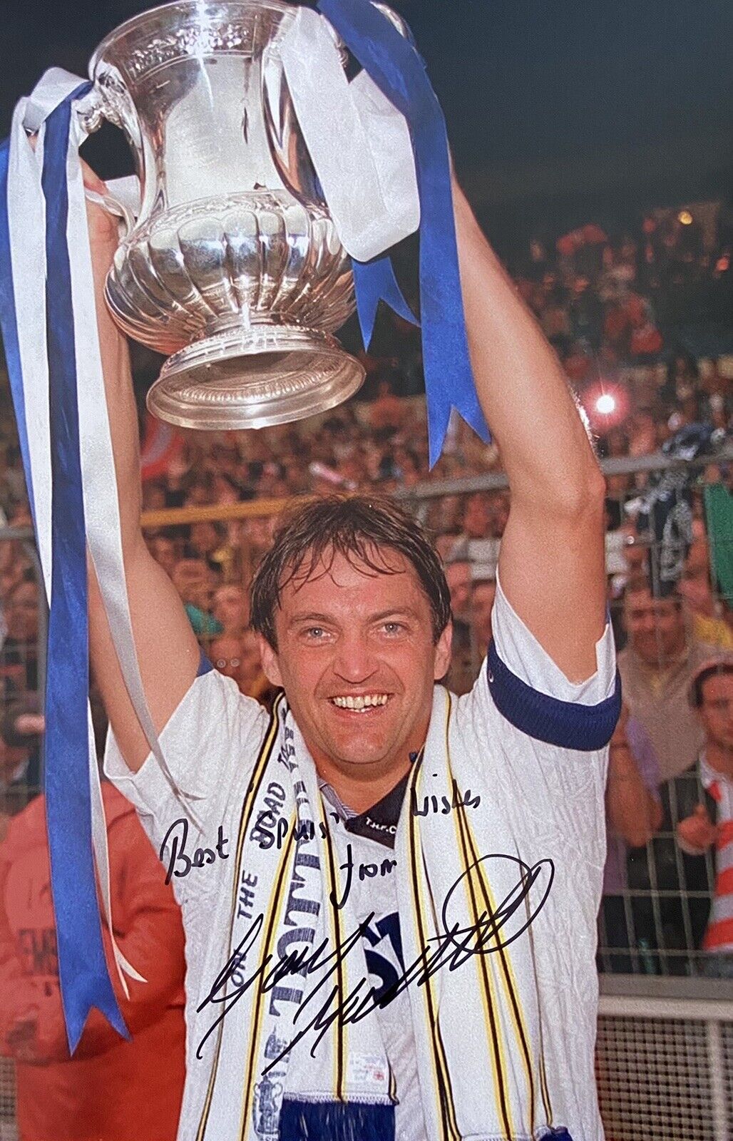 Gary Mabbutt Genuine Hand Signed Tottenham Hotspur 12x8 Photo Poster painting 4