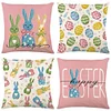 4pcs Easter Bunny Pillow Covers Decorative Couch Cushion Case 45x45cm Pillowcase