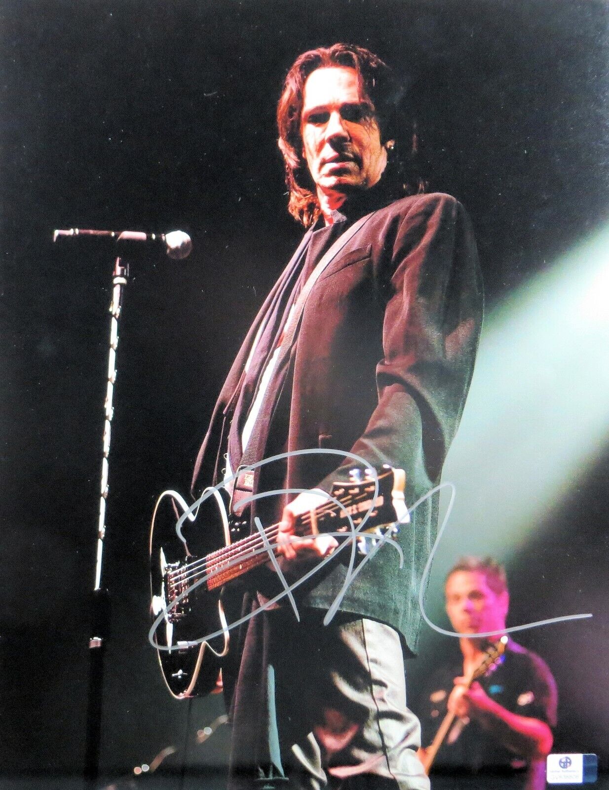 Rick Springfield Signed Autographed 11X14 Photo Poster painting on Stage with Guitar GV838808