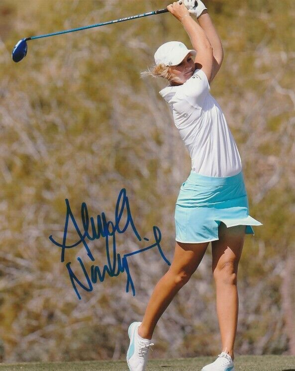 ANNA NORDQVIST SIGNED LPGA GOLF 8x10 Photo Poster painting #2 Autograph PROOF