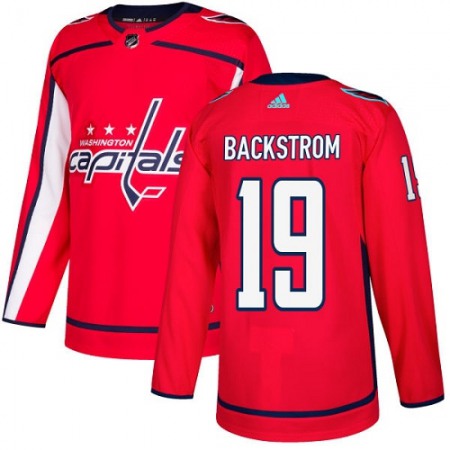 Men's  Washington Capitals #19 Nicklas Backstrom Red Stitched NHL Jersey