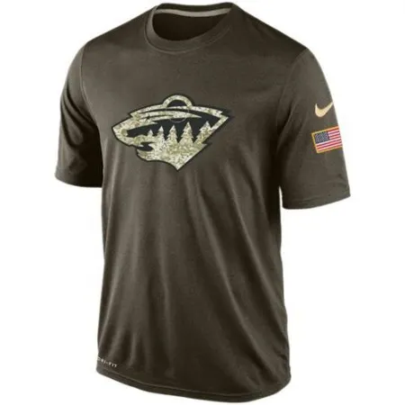 Men's Minnesota Wild Salute To Service  Dri-FIT T-Shirt